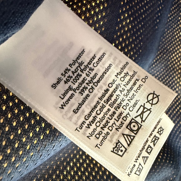 Eddie Bauer Womens XS Sherpa Fleece Vest Cream Orange Blue Full Zip 23802688 - Picture 5 of 8